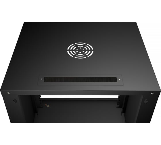 Телекоммуникационный настенный разобранный шкаф Cabeus 19" 12U цвет черный SH-05F-12U60/60m-R-BK