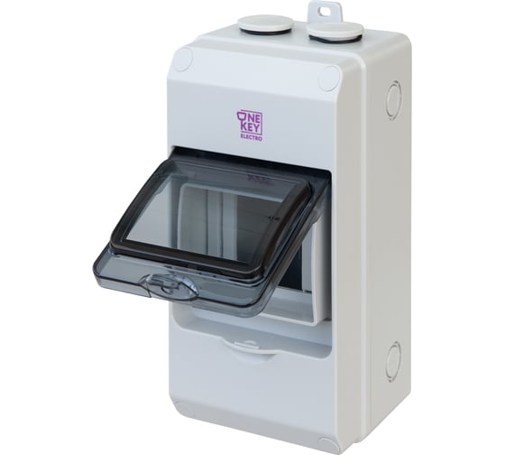 Щит открытой установки с оснасткой OneKeyElectro клеммные колодки n/pe, ip65, 4m 7700720