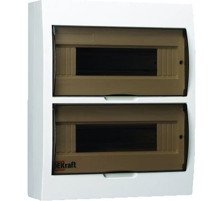 Корпус модульный навесной пластиковый DEKraft ЩРН-П-24, 24мод., IP41 31013DEK