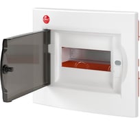 Встраиваемый щиток DKC с дверцей, 8 модулей, IP41, белый, с клеммным блоком 63А RB08B4TWD