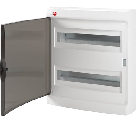 Настенный щиток DKC с дверцей, 36 модулей, IP41, белый, с клеммным блоком 63А RB36W4TWD