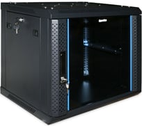 Настенный шкаф 19", 22U, черный, разобранный Hyperline TWFS-2266-GP-RAL9004 48486