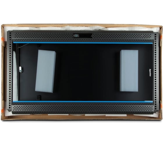 Настенный шкаф 19", 22U, черный, разобранный Hyperline TWFS-2266-GP-RAL9004 48486