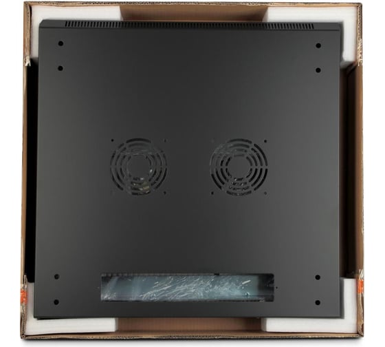 Настенный шкаф 19", 22U, черный, разобранный Hyperline TWFS-2266-GP-RAL9004 48486