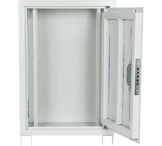 Телекоммуникационный антивандальный шкаф КДДС е-422 со стойками 19" 20u (тип 3) 715-1000-500 (шхвхг) с ножками УТ-00001600
