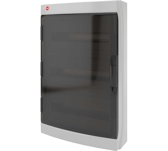 Настенный щиток с дверцей DKC 54 модуля, IP65, серый, с клеммным блоком 63А RB54W6TGD