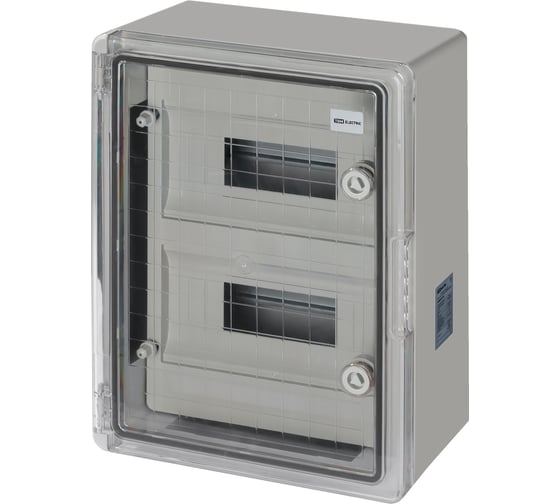 Бокс TDM ELECTRIC ЩРН-П-24 модуля, прозрачная крышка, ABS, IP65, от -45 до +75 С, навесной, (300x400x170) SQ0933-0216