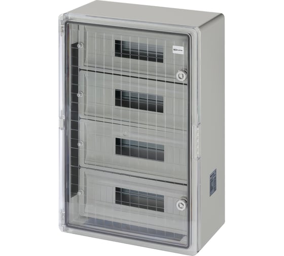 Бокс TDM ELECTRIC ЩРН-П-60 модулей, прозрачная крышка, ABS, IP65, от -45 до +75 С, навесной, (400x600x200) SQ0933-0218