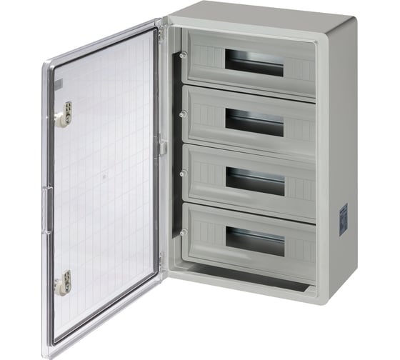 Бокс TDM ELECTRIC ЩРН-П-60 модулей, прозрачная крышка, ABS, IP65, от -45 до +75 С, навесной, (400x600x200) SQ0933-0218