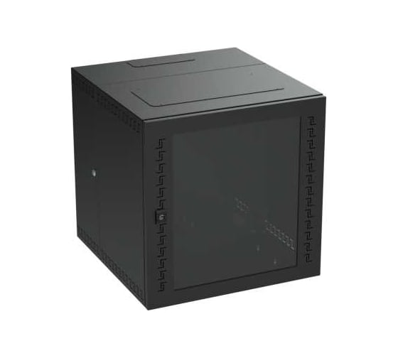 Навесной It-корпус DKC sti 19" 12u, 600x600x400, дверь с закаленным стеклом, ral9005 R5STI1240GSB