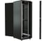 Шкаф WRline WR-TT-2266-AS-RAL9004 напольный 19-дюймовый, 22U, 1166x600x600 мм (ВхШхГ), передняя стеклянная дверь со стальными перфорированными боковинами, задняя дверь сплошная, цвет черный 6