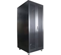 Рэковая стойка Wize Pro W27U80R-RD 19”, 27U, 600x800 мм, двойная передняя и задняя двери металлические перфорированные 139966