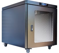 Рэковая стойка со звукоизоляцией Wize Pro W1290UR-SP 19”, 12U, 650x900 мм, стеклянная передняя дверь, задняя дверь - металл 139963