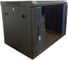Настенный шкаф Wize Pro W9U45R 19", 9U, 600x450 мм, стеклянная передняя дверь, задняя стенка металлическая, неоткидная, рэк 136844 1