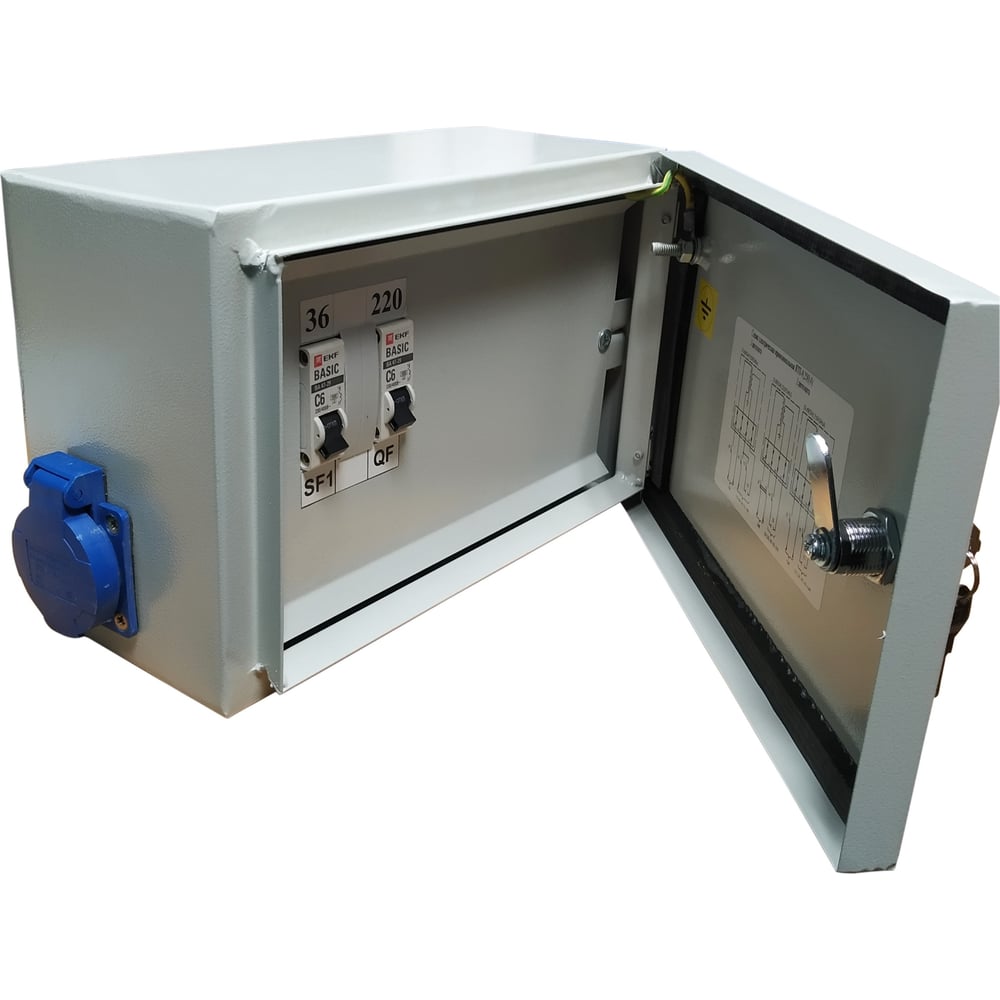 Ящик с понижающим трансформатором EKF ЯТП IP54 0,25кВА 220/36В Basic ...