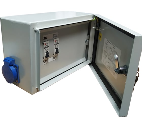 Ящик с понижающим трансформатором EKF ЯТП IP54 0,25кВА 220/36В Basic yatp-ip54-0,25-220/36v-2a