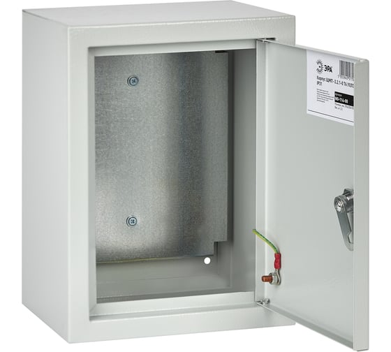 Щит с монтажной панелью ЭРА ЩМП-3.2.1-0 76 УХЛ3 IP31, 290х220х155, Б0028757