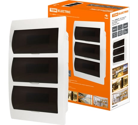 Бокс ЩРВ-П-36 модулей встраиваемый пластик TDM ELECTRIC SQ0902-0007