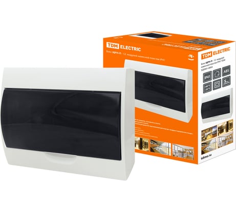 Бокс ЩРН-П-12 модулей TDM ELECTRIC навесной пластик SQ0901-0004