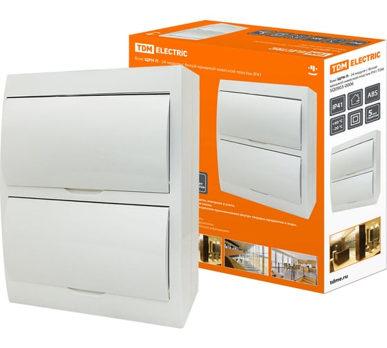 Бокс TDM ELECTRIC ЩРН-П-24 модуля (б) навесной пластик SQ0903-0006 1