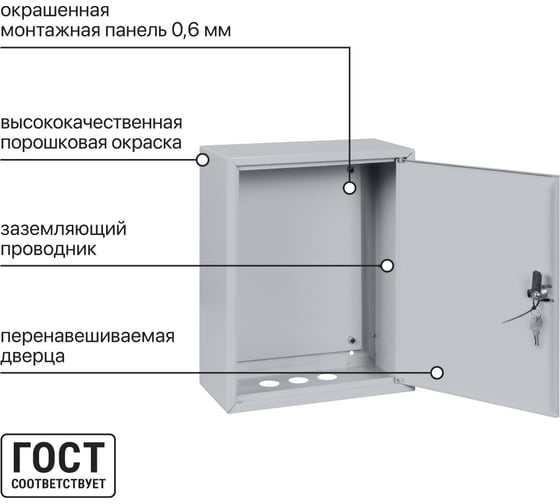 Щит с монтажной панелью TDM ELECTRIC ЩМП-1-1 Народный SQ0905-0904