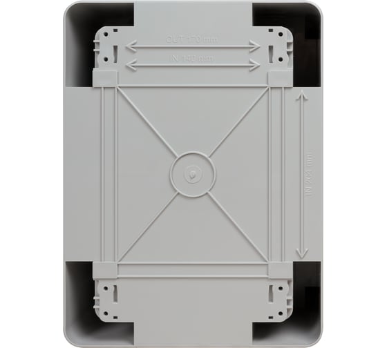 Навесной пластиковый бокс TDM ЩМП-0-1, abs, ip65, от -45 до +75 с, (280x210x130) SQ0932-0121
