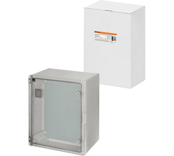 Навесной пластиковый бокс TDM ЩМП-0-10, прозрачная крышка, abs, ip65, от -45 до +75 с,(500x350x220) SQ0933-0210 1