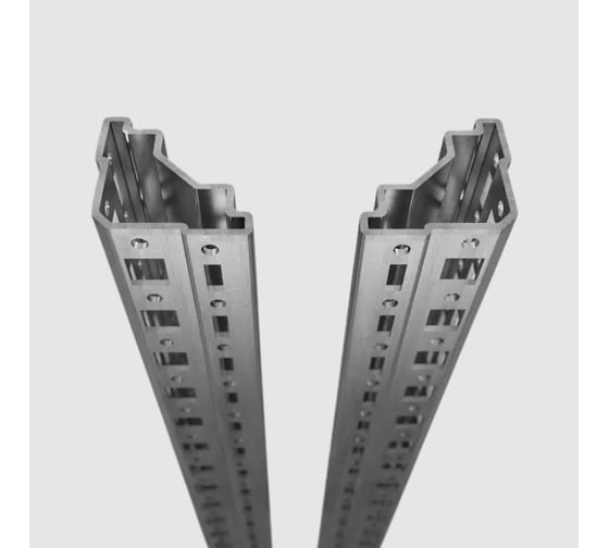 Корпус электротехнического шкафа Elbox EMS, IP65, 2200x800x500 мм ВхШхГ, дверь: металл, цвет: серый, EMS-2200.800.500-1-IP65
