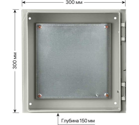Щит с монтажной панелью ЩМП-3.3.15 IP66 300х300х150 TDM ELECTRIC SQ0905-1005