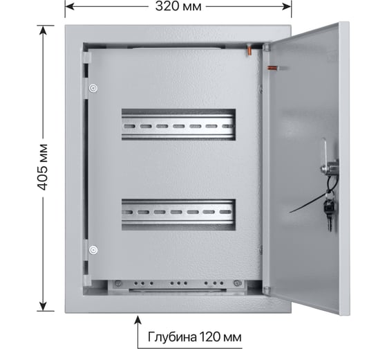 Встраиваемый распределительный щит ЩРВ-18 405х320х120 TDM ELECTRIC SQ0905-0003