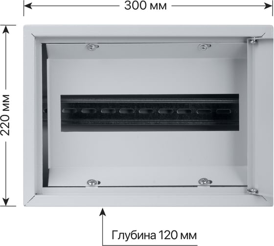 Распределительный навесной щит ЩРН-12 Народный 220х300х120 TDM ELECTRIC SQ0905-0710