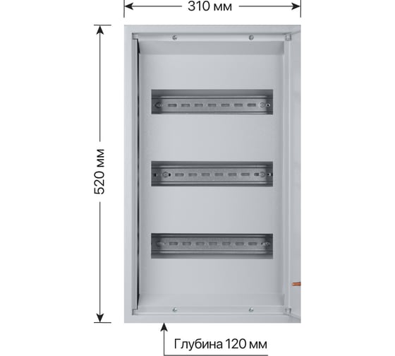 Распределительный навесной щит ЩРН-36 520х310х120 TDM ELECTRIC SQ0905-0015