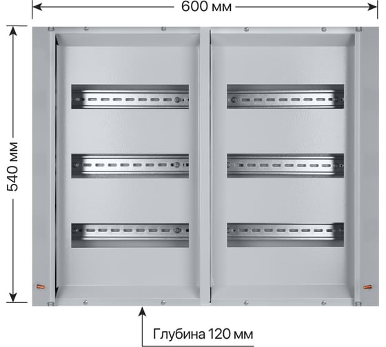 Распределительный навесной щит ЩРН-72 2-х дверный 540х600х120 TDM ELECTRIC SQ0905-0018