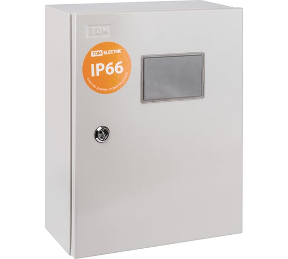 Учетно-распределительный щит ЩУ-1ф/1-0-12 IP66 395х310х165 TDM ELECTRIC SQ0905-0100