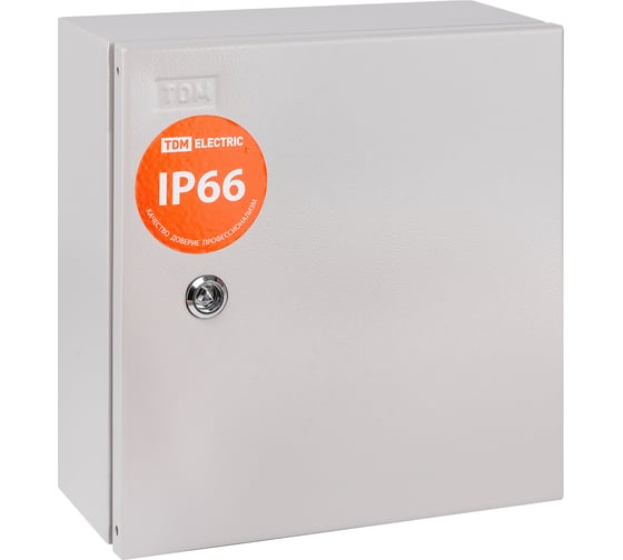 Учетно-распределительный щит ЩУ-1ф/1-1-6 IP66 2 двери 310х300х150 TDM ELECTRIC SQ0905-0094