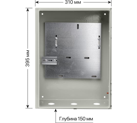 Учетно-распределительный щит ЩУ-3ф/1-0-3 IP66 395х310х165 TDM ELECTRIC SQ0905-0096