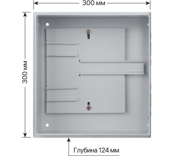 Учетно-распределительный щит ЩУ-3ф/ 3+4мод IP54 300х300х124 Народный TDM ELECTRIC SQ0905-2502