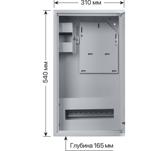 Навесной распределительный учетный щит ЩУРН-3/12 540х310х165 TDM ELECTRIC SQ0905-0037
