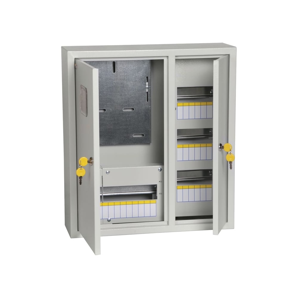 Учетно-распределительный навесной щит IEK ЩУРн-3/30зо IP31 замок окно ...