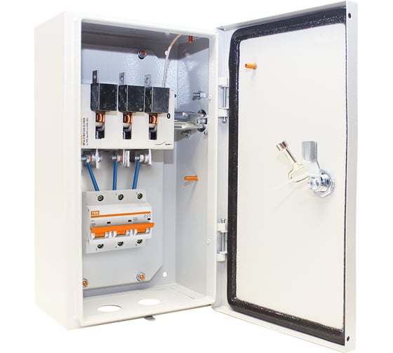 Ящик с рубильником без предохранителей TDM ELECTRIC ЯРП-100-25А IP54 (с авт. выкл. ВА 47-100) SQ1602-0015