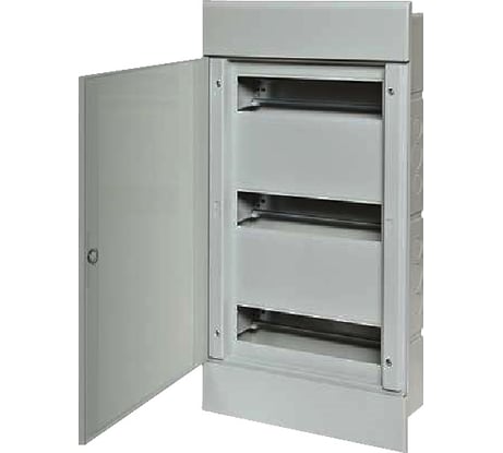 Щиток скрытой проводки Рувинил Тусо на 36 модулей с дверцей 547x299x103 мм серый с непрозрачной дверцей 68136С