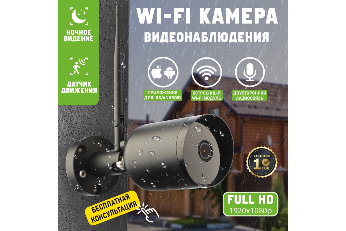 Wi-fi cмарт-камера SECURIC SEC-SF-101B - выгодная цена, отзывы,  характеристики, фото - купить в Москве и РФ