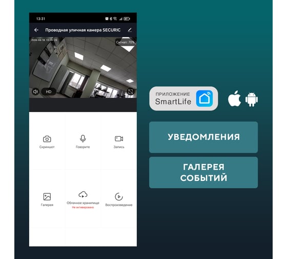 Wi-fi cмарт-камера SECURIC SEC-SF-101B