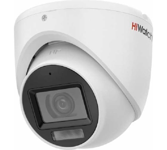 Уличная hd-tvi камера HIWATCH Ds-t503a(b) (2.8mm) 3к (5мп 16:9) с гибридной подсветкой exir/led до 30/20м и встроенным микрофоном (aoc) АВ5088467 1