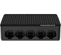 Неуправляемый коммутатор DIGMA DSW-305FE 5x100Mb 1870369