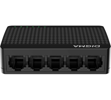 Неуправляемый коммутатор DIGMA DSW-305FE 5x100Mb 1870369