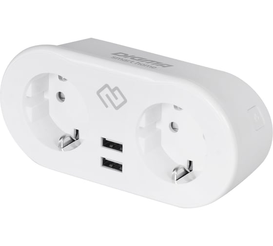 Умная розетка DIGMA DiPlug 400 EU Wi-Fi белый (TY1932) 1408329