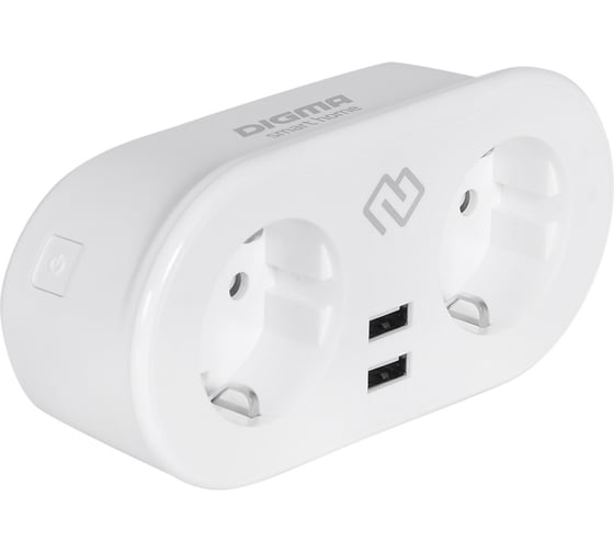 Умная розетка DIGMA DiPlug 400 EU Wi-Fi белый (TY1932) 1408329