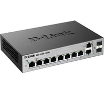 Управляемый l2 коммутатор d-link с 8 портами 10/100/1000base-t и 2 комбо-портами 100/1000base-t/sfp DGS-1100-10/ME/A2A