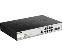Управляемый l2 коммутатор d-link с 8 портами 10/100/1000base-t и 2 портами 1000base-x sfp 8 портов poe 802.3af/at DGS-1210-10P/ME/B1A
